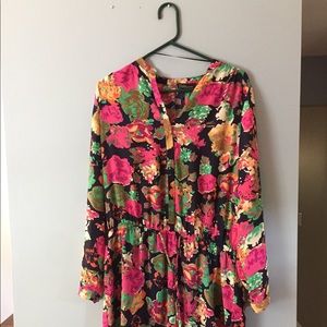 Dalia long sleeve floral dress